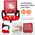 thumbnail image 3 of PayLessHere Red Ergonomic Office Chair - Adjustable Mesh w/Lumbar Support, 3 of 7