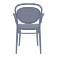 thumbnail image 5 of Compamia ISP258-DGR Fauteuil d'Extérieur en Résine Marcel TG de 17,3 Po, Gris Foncé, 5 of 5