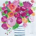 thumbnail image 3 of Zaman, Farida 15x15 Black Modern Framed Museum Art Print Titled - Pink Blossoms I, 3 of 5