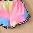 thumbnail image 5 of enyan Toddler Girls Dresses Outfits 1T 2T 3T 4T 5T 6T Toddler Girls Summer Clothes Girls Sunflower Fly Sleeve T-shirt Denim Shorts 2PCs Set Dailywear(Hot Pink,5-6 Years), 5 of 7
