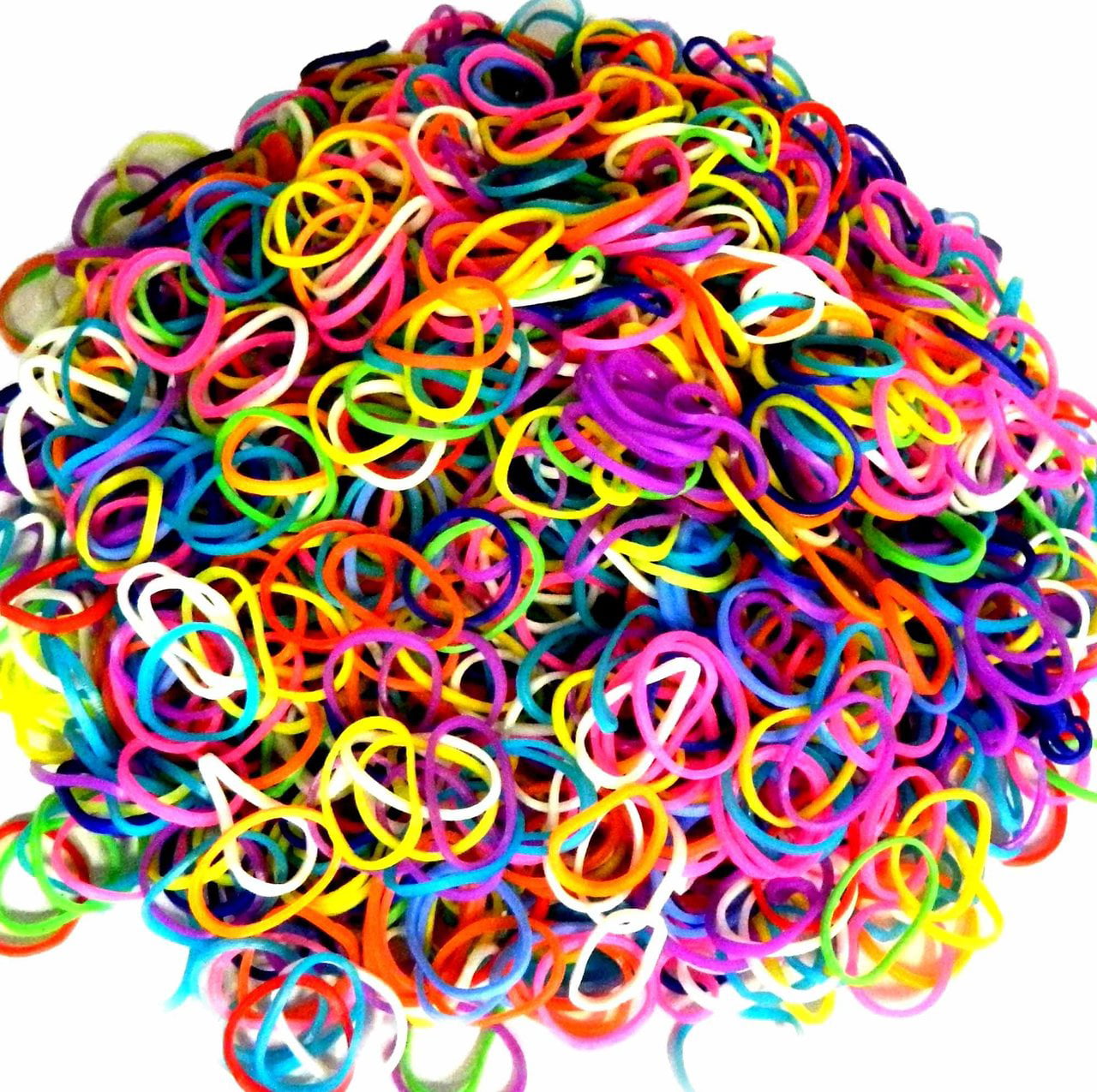 1200 LOOM RUBBER BANDS REFILL & S-CLIPS - MULTI COLOR MIX -FREE