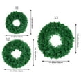 thumbnail image 4 of 1Pack Christmas Wreaths for Front Door Decor,13.8" Winter Christmas Wreaths with Light,Solid Color Artificial Christmas Wreaths for Xmas Holiday,Home Ornaments,Diy,Gift, 4 of 8