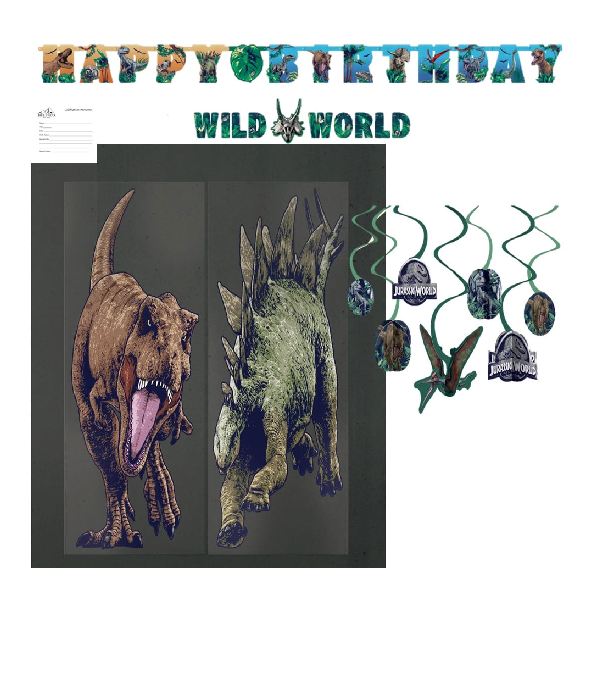 Jurassic World Dominion Dinosaur Birthday Party Decorations by Amscan