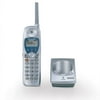 Panasonic KX-TGA270S - Cordless extension handset with caller ID/call waiting - 2.4 GHz - 4-way call capability - 2-line operation - silver - for Panasonic KX-TG2700S, KX-TG2720S, KX-TG2730S, KX-TG2740S