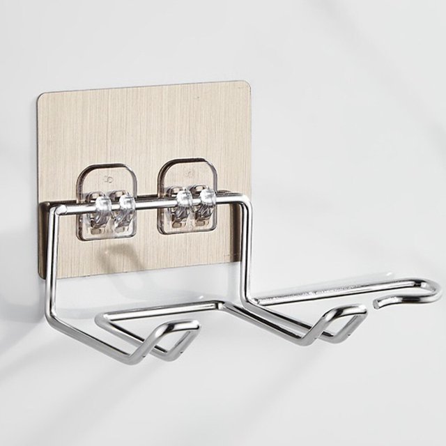 Soporte para secador de pelo, soporte para secador de pelo montado en la pared, organizador de baño, estante de almacenamiento, accesorios de baño Tan Jianjun unisex