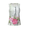 thumbnail image 5 of Goofa Vintage Wood with Floral Printed Womens Workout Tops for Women Sleeveless Yoga Shirts Athletic Running Tank Tops Sleeveless Gym Clothes Workout Apparel-X-Large, 5 of 9