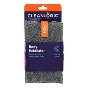Cleanlogic Exfoliating Body Scrubber, Detoxify Charcoal Infused for Clean, Smooth Skin, 1 Count