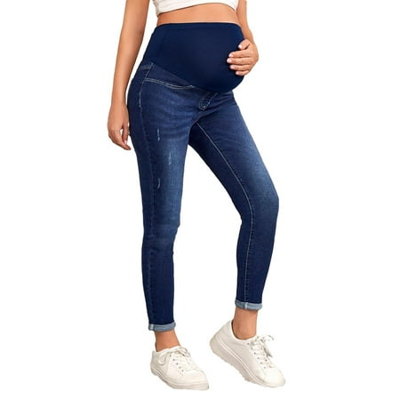 

Maternity Denim Skinny Jeans Dark Wash XL