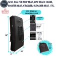 thumbnail image 6 of Tent Bag. For Inflatable Mattress, Flip, Bleacher, Booster Seat, Dog Bed, Moving 24”x14” BLACK, 6 of 9