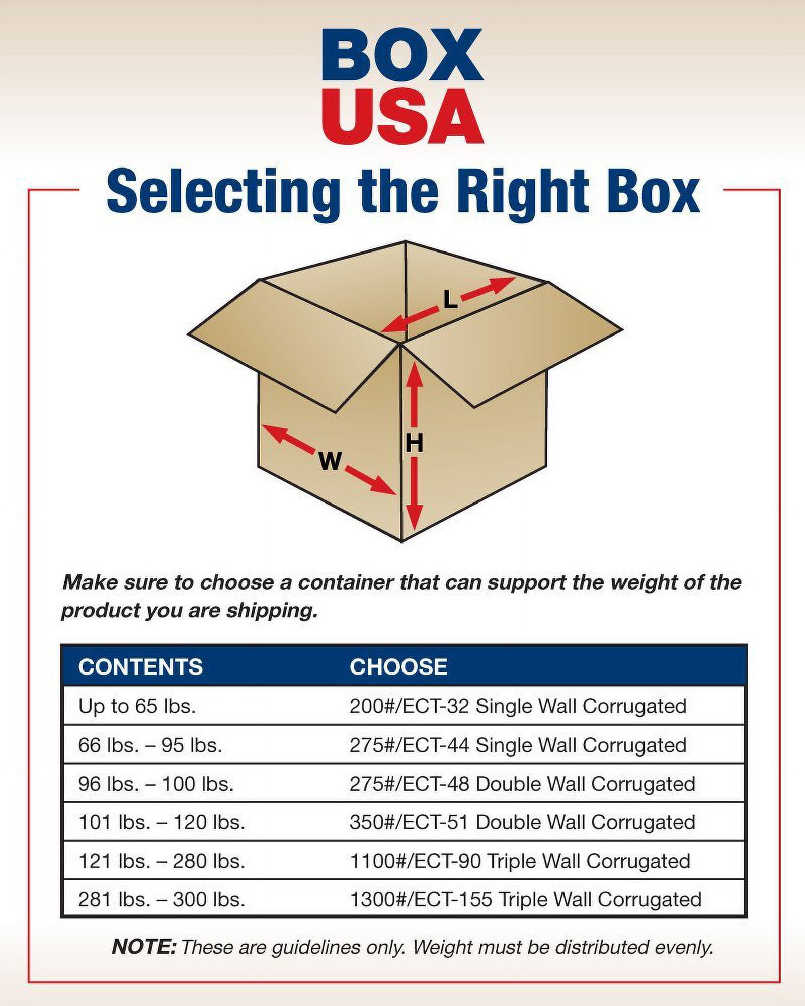 BOX USA 15 Pack of Heavy-Duty Double Wall Corrugated Cardboard Boxes, 6" L x 6" W x 36" H, Kraft, Shipping, Packing and Moving