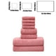 thumbnail image 3 of Juego De Toallas De Terciopelo, 8 Piezas, Toallas Cuadradas, Verde, Rojo, Negro, Gris Y Beige, Absorbentes Y De Secado Rápido Para Un Cuidado Suave Del Rostro Y El Cuerpo, Ideal Para Baño,, 3 of 6
