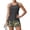 Cyan, variant on Plus Size Tankini Swimsuits for Women Tummy Control Two Piece Bathing Suits Tropical Hawaiian Blouson Swimsuit Tankini Top and Boyshorts