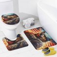 thumbnail image 4 of Animal Guardian America 4 Piece Shower Curtain Sets, with Non-Slip Rugs, Toilet Lid Cover And Bath Mat, for Bathroom Decor Set, 4 of 8