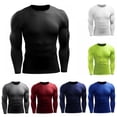 thumbnail image 4 of Men's Compression Shirt, Cool Dry Long Sleeve Underwear Top for Men, Sport Fitness Base Layer, 4 of 8