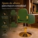 thumbnail image 4 of Silla Sillon Premium Barberia Estetica 360° Neumatica Verde, 4 of 7