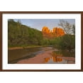 thumbnail image 2 of Art.com Cathedral Rocks, Oak Creek from Red Rock Crossing, Sedona, Arizona, USA Photographic Print by Chuck Haney, Brown Frame Wall Art, 29" x 21", 2 of 5