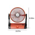 thumbnail image 3 of Sentmoon Prime Deals Camping Fan With LED Lantern, 10000mAh 8.9-Inch Rechargeable Outdoor Tent Fan, 180°Head Rotation, Stepless Speed And Quiet Battery Operated USB Fan For Picnic Todays Deals Cleara, 3 of 9