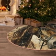 thumbnail image 5 of KLL Christmas Tree Skirt,Party Decorations Farmhouse for Christmas Decorations Holiday Party 48" -Musical Horse Vintage Collage, 5 of 6