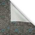thumbnail image 6 of Ambesonne Oriental Valance & Curtain, Eastern Lines Swirls, 55"x30", Brown White Aqua, 6 of 6