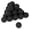 Black-2 inch, variant on 2 Inch Gray Round Ceramic Balls For Indoor Outdoor Fire Pits Fireplaces