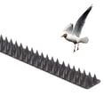 thumbnail image 3 of Pack of 10 Plastic Bird Deterrent Spikes for Birds, Pigeon, Squirrel, Raccoon, Crow, and Cat Anti-Climb Strips to Deter Theft - Suitable for Wall, Windowsill, Railing, Fence, and Roof - Grey, 3 of 9