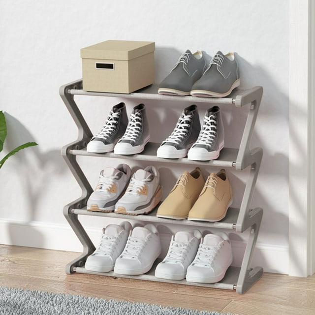 Tyidzon Ingenious Z Type Shoe Rack Easy Household Shoe Storage Rack Dormitory Multi Layer Assembly Shoe Rack