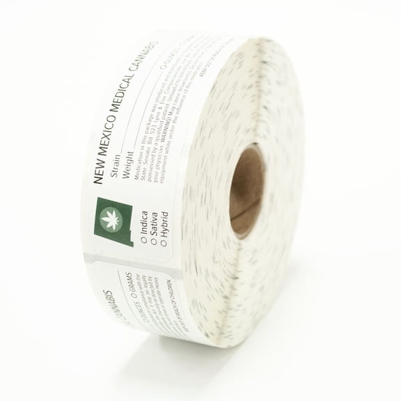 New Mexico Medical Cannabis Rx Direct Thermal Compatible Labels