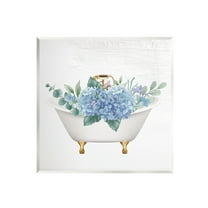 Chic Bathtub Hydrangea Blossoms Botanical & Floral Graphic Art Unframed Art Print Wall Art