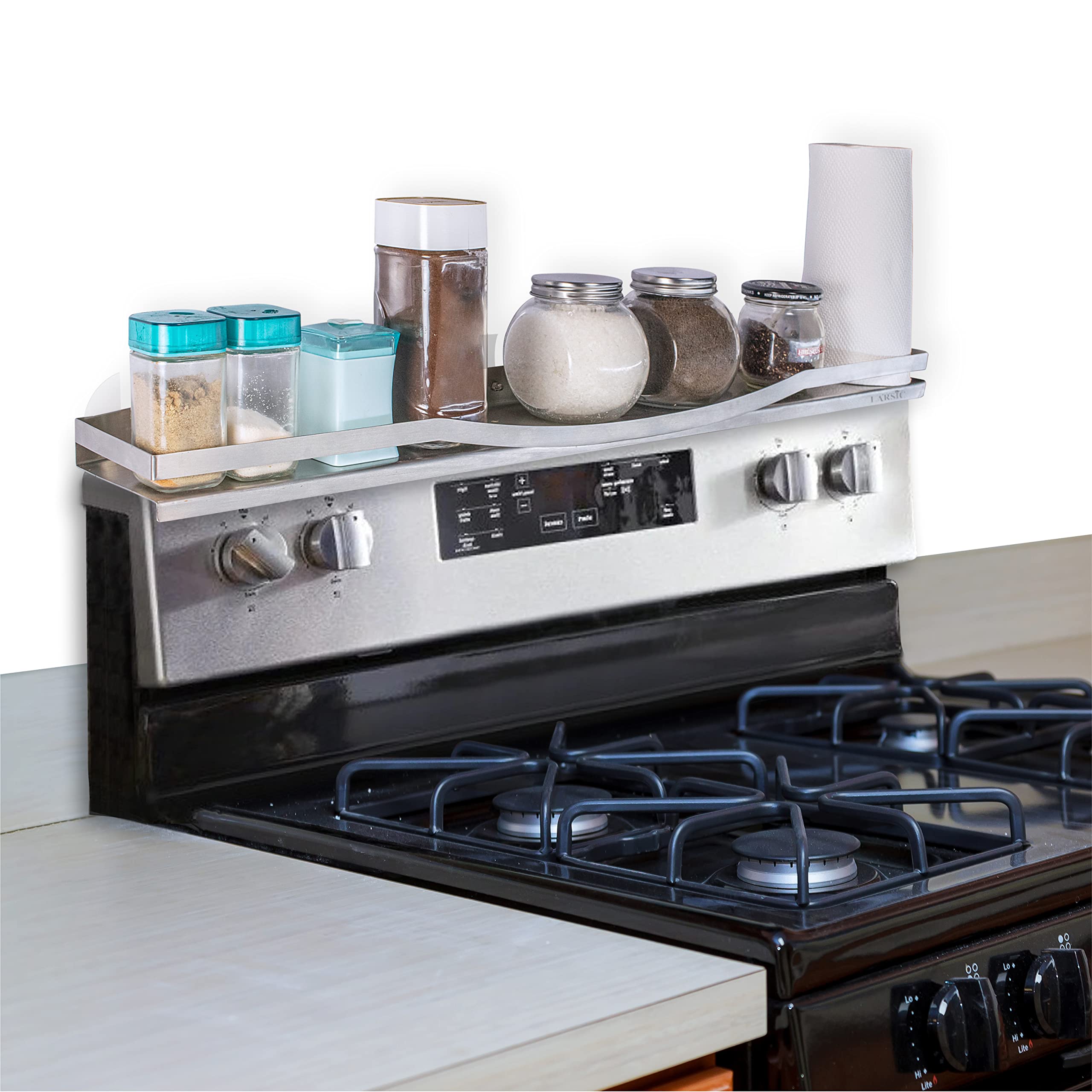 Larsic Stove Top Spice Rack Shelf above stove spice rack organizer Easy