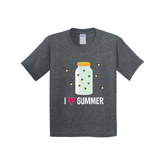 Inktastic I Love Summer Cute Fireflies Youth T-Shirt