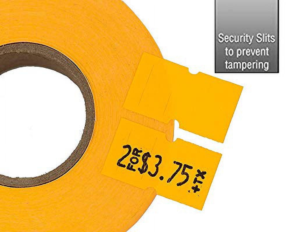 Perco 1 Line Fluorescent Orange Labels - 1 Sleeve, 8,000 Blank Pricing Labels for Perco 1 Line Price and Date Guns