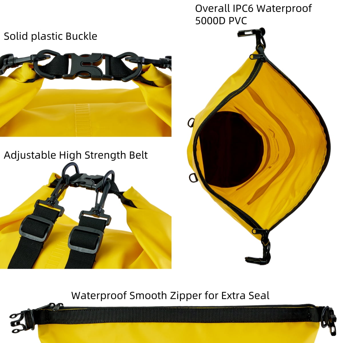 DeYoungArbeit Waterproof Dry Bag for Men Women, 40L Roll Top Lightweight Floating Dry Bag, Outdoor Backpack for Travel, Swimming, Boating, Kayaking, Camping and Beach