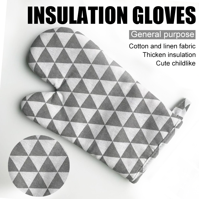LNGOOR Prevent Hot Hands Heat Resistant Cotton Gloves Mitts for