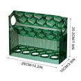 thumbnail image 3 of Fiudx Caja para Guardar Huevos Abatible, Organizador de Refrigerador de 3 Capas, Bandeja de Gran Capacidad, Diseño Compacto, Material Abs Resistente, Asas de Fácil Acceso, Solución de Almacenamiento, 3 of 7