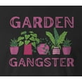 thumbnail image 2 of 9 Crowns Tee Unisex Garden Gangster Funny T-shirt (Gangster-Black, 2XL), 2 of 3