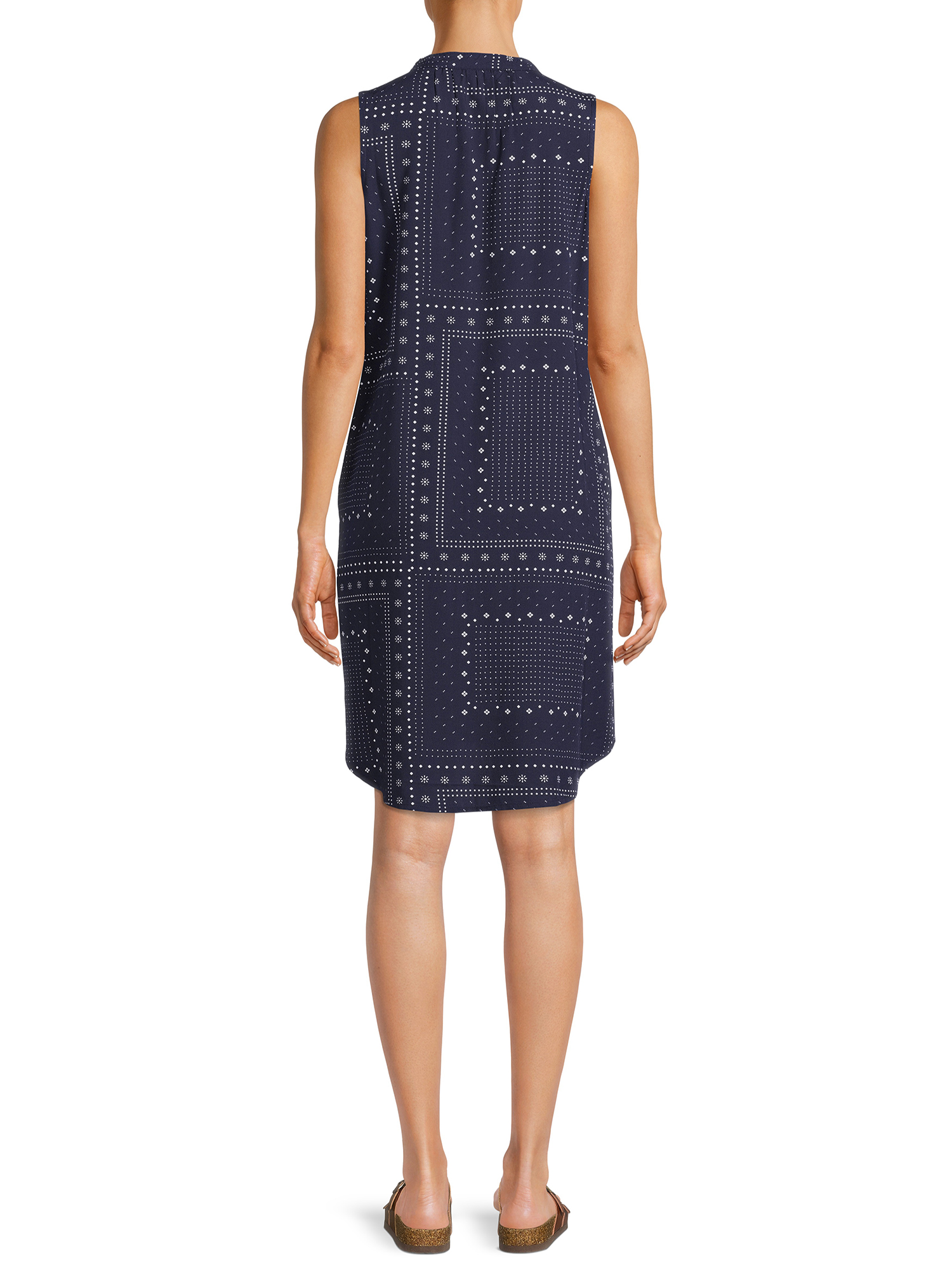 Time and Tru Women's One Shoulder Midi Dress