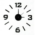 thumbnail image 1 of Modern Home Self Adhesive DIY 3D Wall Clock - Executive, 1 of 2