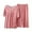 Watermelon Red, variant on Besolor Womens Plus Size Pajamas Casual Soft Crewneck Short Sleeve Tops and Capris Pants 2 Piece Sets Sleepwear Pjs