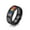 Black, variant on Stainless Steel Rainbow Flag Pattern Ring For Unisex Jewelry Sizes 5 6 7 8 9 10 11 12 Pride Gift For Pride Wear