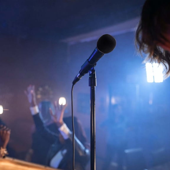 MLINS  9 Pcs Karaoke Mic Cover Microphone Protective Mask Muffler Black