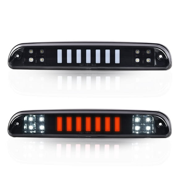 LED 3rd Brake Light Smoky Lens Black Housing Fit for 1999-2016 F250-F550 Super Duty Pickup