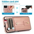 thumbnail image 3 of Wallet Case for Samsung Galaxy A22 5G, Dteck Soft PU Leather Credit Card Holder Hand Strap Shockproof Protective Case For Samsung Galaxy A22 5G,Rosegold, 3 of 7