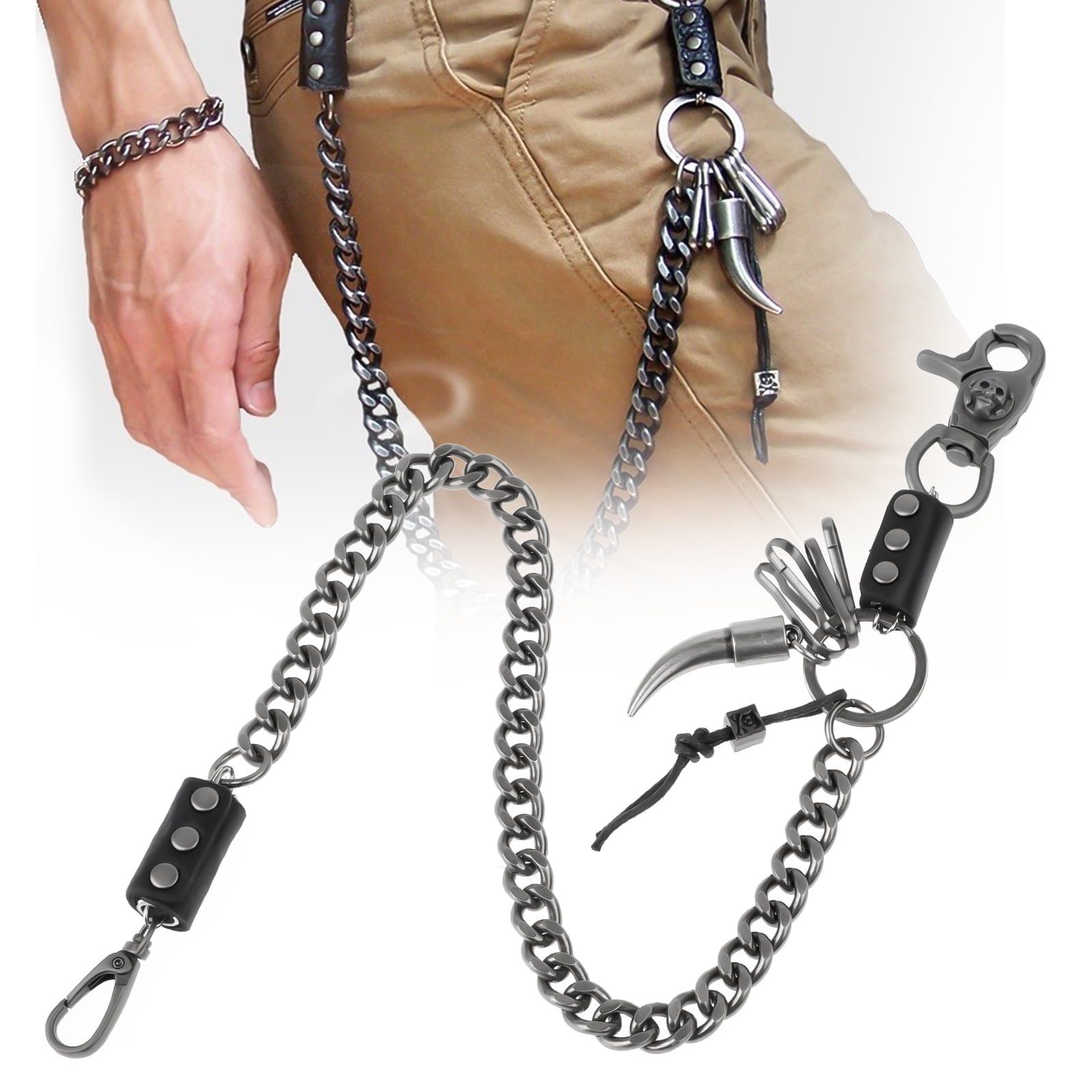 Keys Wallet Wallet Chain Hip Hop Punk Skull Key Jeans Pant Chain DIY Craft Decor Waist Chain Suitable For Purse Handbag Strap