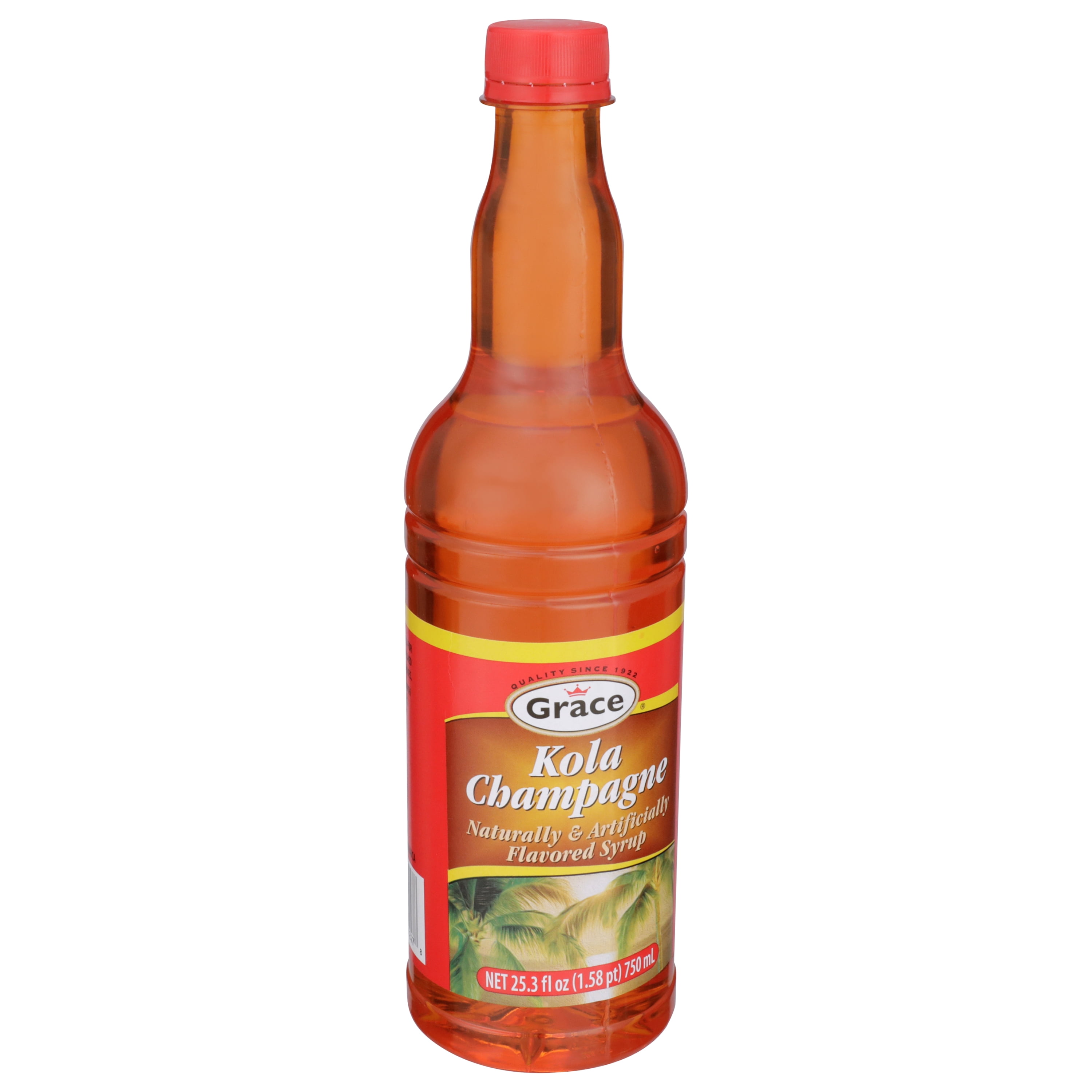 Grace Kola Champagne Syrup, 25.5 Fl Oz Bottle