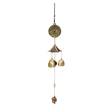 

wendunide room decor Mother And Child Elephant Wind Chime Pendant Metal Tube Bell Door Bell Garden Home Decoration Pendant Gifts For Family Friend s Wind Chimes