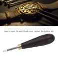 thumbnail image 3 of 3mm Watch Case Opener Pry Tool Stainless Steel Blade Beech Wood Handle for Battery Replacement, Back Cover Remover, 3 of 7