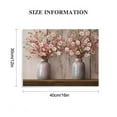thumbnail image 3 of Acheng Pink Floral Pictures Wall Art Decor Pink and Grey Flowers in Vase Canvas Art Painting Farmhouse Decoration Ready to Hang 16x12in, 3 of 6
