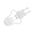 thumbnail image 2 of Memoria USB de alta velocidad con forma de calavera blanca y diseño de dibujos animados, 64 GB, 2 of 5