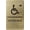 Brushed Gold, variant on ADA CENTRAL SIGNS - 6"X9" Entrance Left Sign with Arrow - ADA Compliant Tactile Graphics Grade 2 Braille Text Wall Signs – Wheelchair Accessible Entry Sign for School, Office, Business, and Apartment