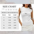 thumbnail image 5 of TEMOFON Summer Womens Tank Top Ribbed Tank Tops for Women White Crew Neck Cap Sleeve Tops Casual Basic Silm Fit Shirts XXL, 5 of 8